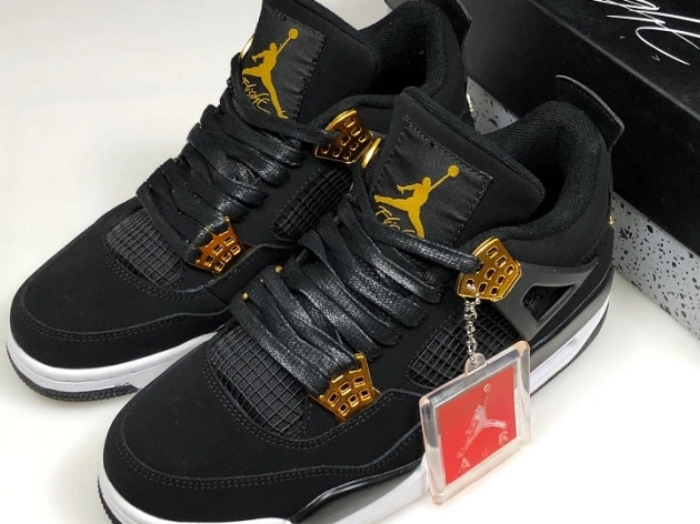 Rep TB Jordan Air 308497-032 Metallic Royalty Black 4 Gold-White 0710